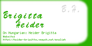 brigitta heider business card